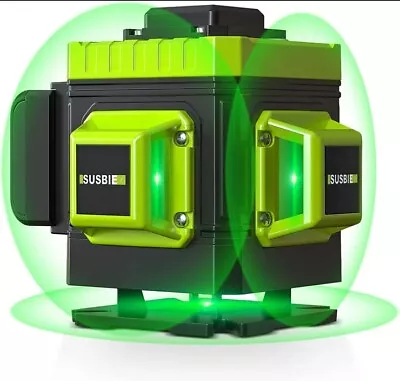 Susbie Laser Level 3x360 Cross Line Laser For Construction 12 Green Lasers NEW • $69.99
