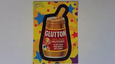 2008 Wacky Pack Flashback #35 '73 Glutton Sloppy Brown Mustard - Packages WP1 • $1.99