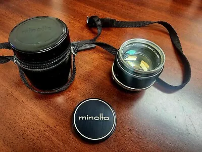 Minolta 58mm F/1.4 Rokkor-PF MD Manual Focus Lens - With Case • $68.99