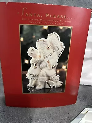 Lenox China Jewels Figurine Santa Please Millennium Edition #7 In Series NIB • £48.25