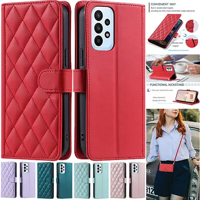 For Samsung Galaxy A14 A04s A54 A34 A53 A13 A23 Case Magnetic Wallet Card Cover • $14.29