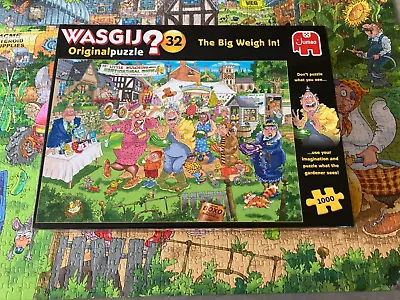 Jumbo: Wasgij Original 32 The Big Weigh In 1000 Piece Jigsaw Puzzle Complete. • £8.50