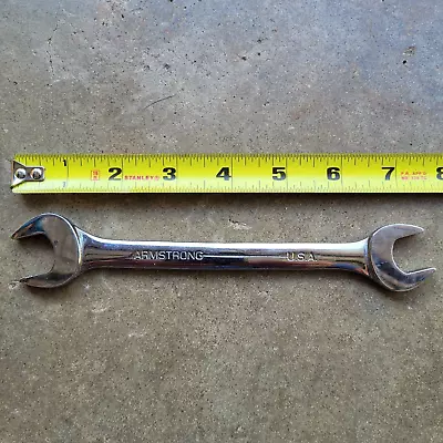 Vintage Armstrong 18mm X 16mm Open End Wrench 53-085 Made In U.S.A. • $12.95