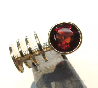$2900 • Buy Stunning New Unique Unisex 14k Gold Madeira Citrine Ring Size 7.5  Make Offer