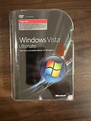 Microsoft Windows Vista Ultimate Full 32 Bit & 64 Bit DVDs=NEW SEALED BOX= • $125