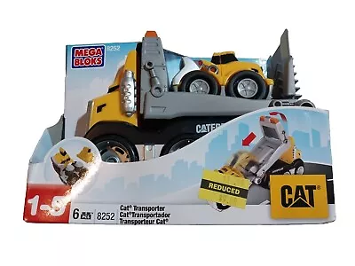 Mega Bloks CAT Transporter #8252 6 Pieces - NIB • $13.75