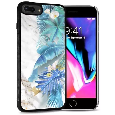 ( For IPhone 7 Plus ) Back Case Cover AJ12696 Marble Flower • $9.99