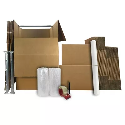 UBMOVE 3 Room Wardrobe Kit 36 Moving Boxes Bubble Roll & Moving Supplies • $139.40