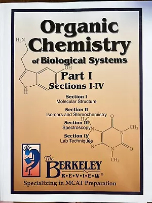 Organic Chemistry Pt. 1&2 MCAT Prep Berkeley Review • $30