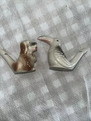 Vintage Toucan & Dog Porcelain Water Whistle’s • $49.99