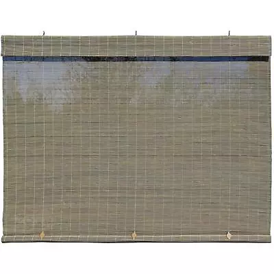 Radiance - Matchstick Outdoor Roller Shades For Porch Or 36“ X 72” Grey  • $36.66