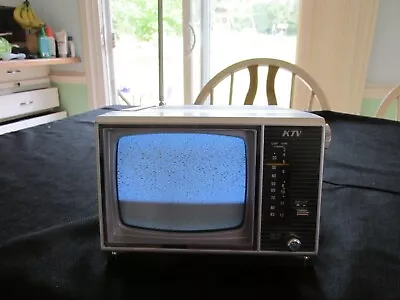 Vintage 5  B/W TELEVISION By KTV AC/DC Or BATTERY Model #KT506A 1985 LN • $32.95