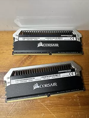 Corsair DOMINATOR PLATINUM 16GB (2 X 8GB) DDR4 DRAM 3000MHz C15 Memory Kit • £59