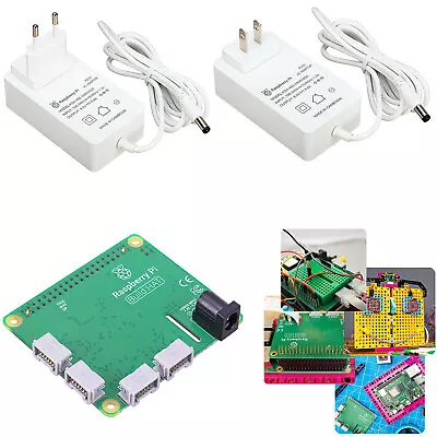 For Pi4B/ 3B+/ ZeroW Raspberry Pi Build HAT Expansion Board Power Supply Adapter • $70.38