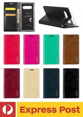 $31 • Buy Samsung Galaxy S8 ShockProof Card Holder Case Mercury Goospery BLUE MOON FLIP