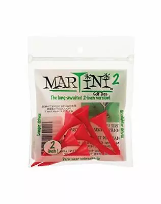 Martini Unbreakable 2'' RED Golf Tees • $8.98