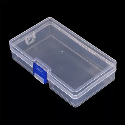 Clear Plastic Storage Box Jewelry Tool Craft Container Beads Organizer Case • £4.90