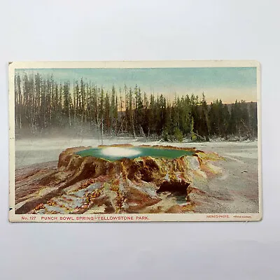 $4 • Buy Postcard Wyoming Yellowstone WY Punch Bowl Spring 1913 Posted Divided Back