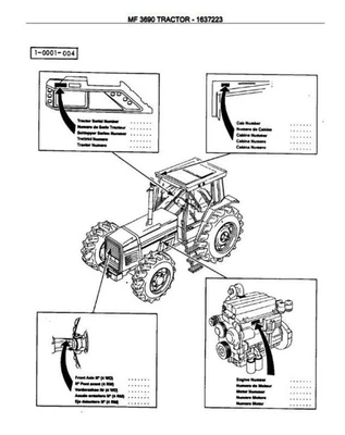 £32 • Buy Massey Ferguson 3690 Parts Manual
