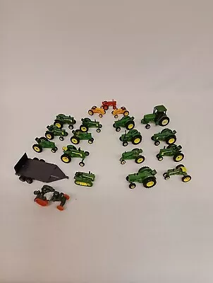 20-pc Lot Ertl Farm Die Cast John Deere Cast 1/64 Tractors & Flatbed • $30