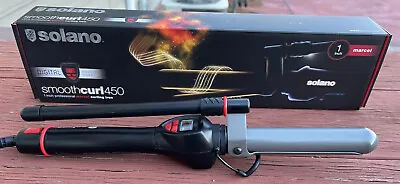 New! Solano SmoothCurl 450 1“ Digital ￼Professional Curling Iron Marcel 1911144 • $20.95