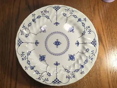 4 Myott Finlandia Blue And White Dinner Plates 9-7/8  1982 Staffordshire England • $49