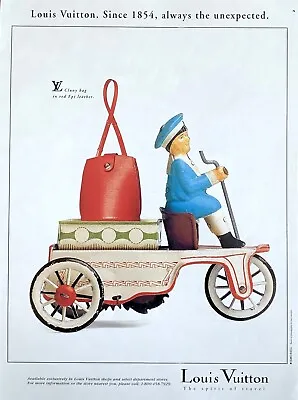 1995 LOUIS VUITTON Since 1854 Always The Unexpected Original PRINT AD • $11.50