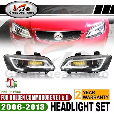 Fit Holden VE Commodore 1&2 LED DRL Headlights Sequential Indicator Blinker • $586.66