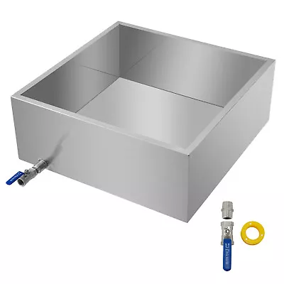 Maple Syrup Boiling Pan 24 X24 X9.5  Sap Evaporator Pan Tig Welded 18ga W/Valve • $222.69