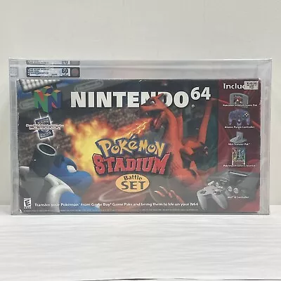 Nintendo 64 N64 Pokemon Stadium Console Battle Set Graded VGA 60 EX Qualified • $9999.99
