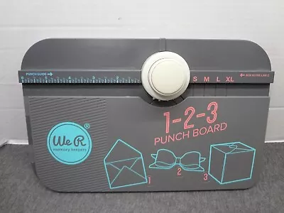 We R Memory Keepers 1-2-3 Punch Board For Envelopes Boxes Bows • $12.99