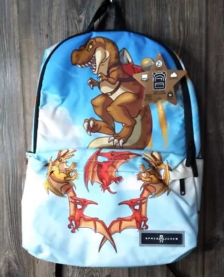 SPACE JUNK Dinomite Kids School Backpack 19  Dinosaur T-Rex Padded Laptop Sleeve • $18.69