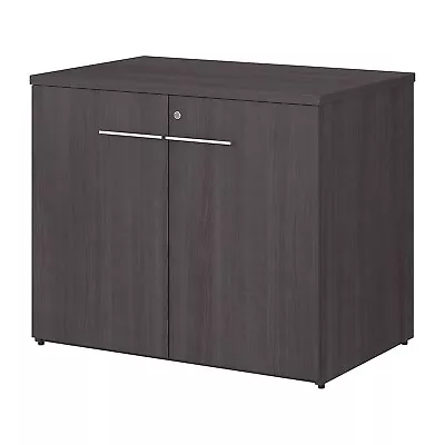 Bush Business Furniture Office 500 29.82 Storage Cabinet With Two Shelves Storm • $404.36