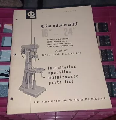 CINCINNATI LATHE TOOL COMPANY ROYAL 16/24  DRILLING Machines LE CATALOG D-139-2 • $39.99