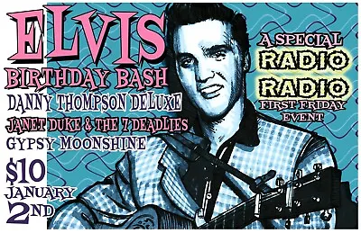 ELVIS TRIBUTE 2 Concert Poster Gig Poster Indianapolis  • $9.89