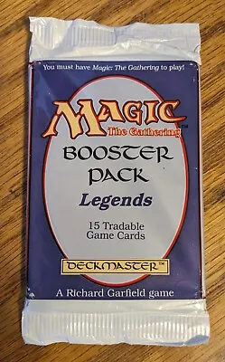 MTG - Legends Booster Pack - Magic The Gathering FACTORY SEALED 1994 • $500