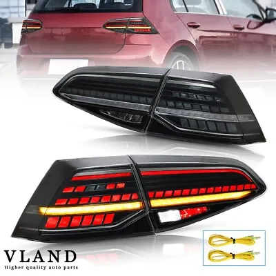 LED Tail Lights For Volkswagen Golf 7 MK7 MK7.5 2014-2020 Sequential Turn Signal • $169.90