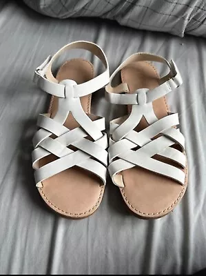 Zara White Gladiator Sandals • £0.99