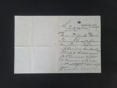 Rare Royalty 1904 Royal HRH Princess Helena Augusta Victoria Letter Document UK • $239.96