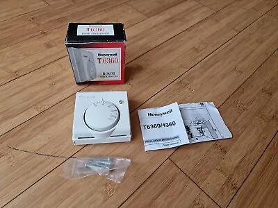 Honeywell Room Thermostat T6360B1036 Mechanical White 10A Home Central Heating • £17.95