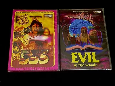 2 Massacre Video Horror DVD Lot! 555 Evil In The Woods NEW / SEALED *RARE OOP* • $39.95