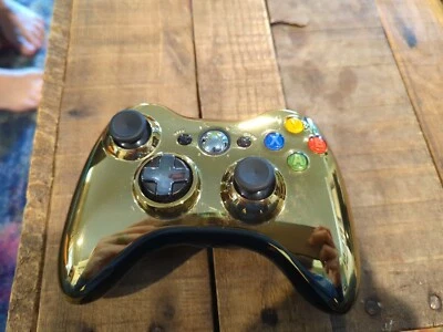 $22.99 • Buy OEM Official Microsoft Xbox 360 GOLD Wireless Controller 1403 Tested