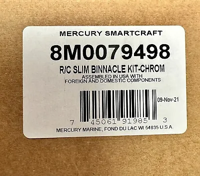 New OEM Mercury Single Console Binnacle Kit W/ DTS Rigging Kit 8M0079498 • $1699.99