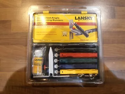 Lansky Deluxe 5-Stone System Precision Knife Sharpening System Model  LKCLX BNIC • £59.99