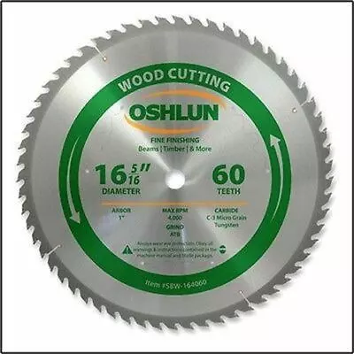 16-5/16  60T Carbide Tip Wood Cutting Saw Blade • $137.99