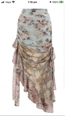Zimmermann Elixir Silk Skirt - Size 1 • $650