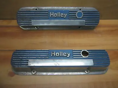 Holley Pontiac Aluminum Valve Covers 326 389 400 455 Vintage Mickey Thompson M/T • $149.99