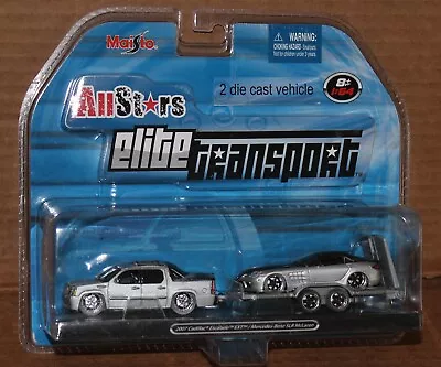 Maisto All Stars Elite Transport 2007 Cadillac Escalade Ext Mercedes Slr Mclaren • $39.95