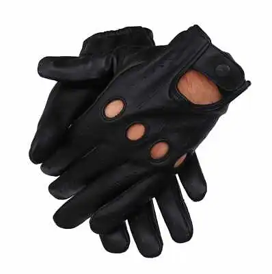 Men's Genuine Leather Driving Gloves With Reverse Stitch Knuckles • $25