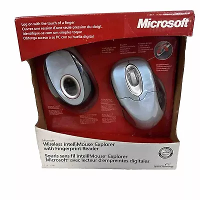 NEW Microsoft Wireless IntelliMouse Explorer W/ Fingerprint Reader  • $58.50